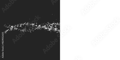 Fotografie Sparkling glitter trail for magical designs, adds a touch of whimsy and dreamlik