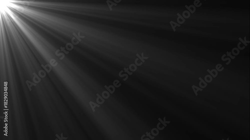 High-quality stock footage of sun rays light effects, overlays or flare glow array isolated on black background. overlay, light transition, effects sunlight