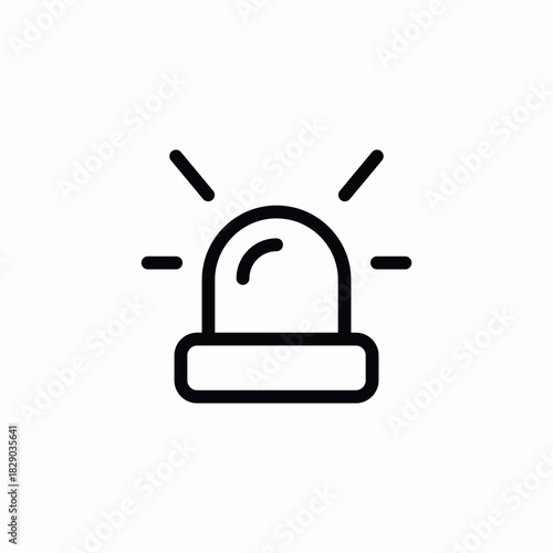 alarm siren icon sign vector