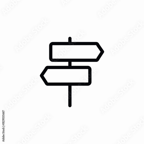 directions signs way icon sign vector