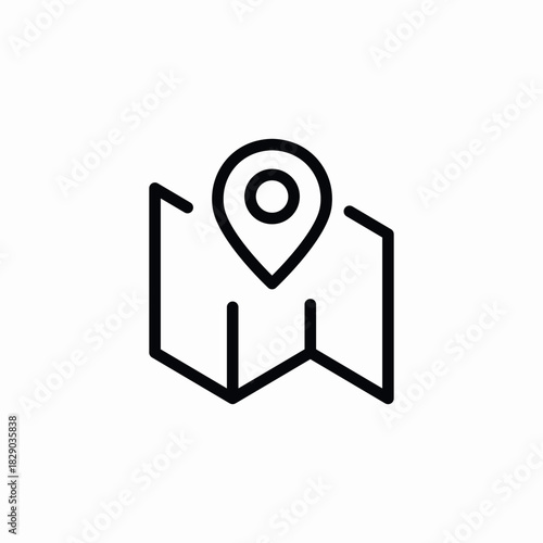map location map icon sign vector