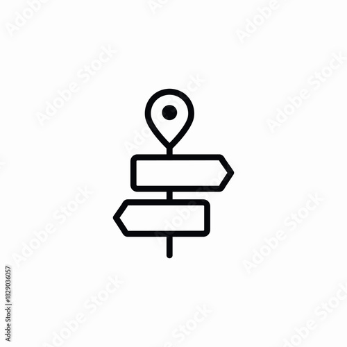 traffic signs location icon sign vector