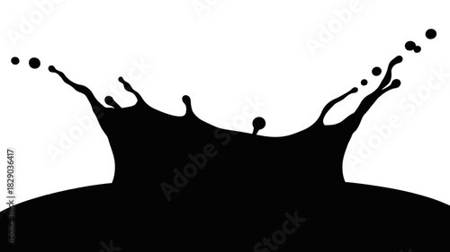 Dynamic splash with fluid motion for impactful visuals, creative designs, and captivating presentations