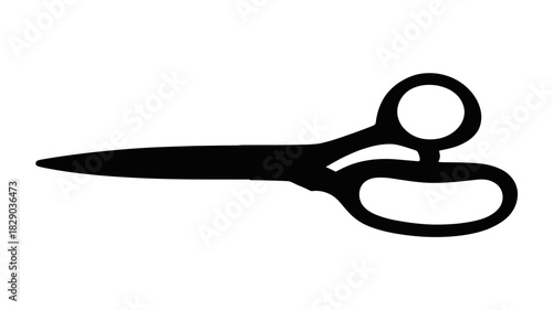 Classic tailor scissors ready to cut fabric or paper for your creative projects design element