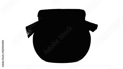 Artisan honey jar illustration perfect for food blogs, recipe cards, and homemade product labels