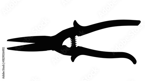 Gardening shears silhouette for pruning plants, a classic tool for landscape design and yard work projects
