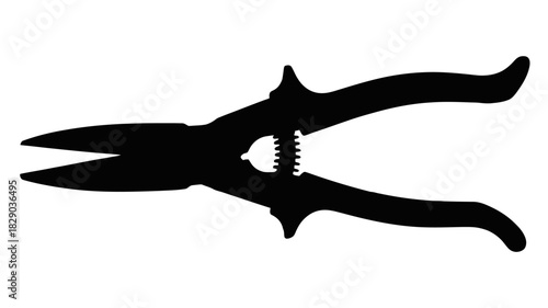 Metal shears design ready for creative projects, professional tool for cutting, clipping, and industrial applications