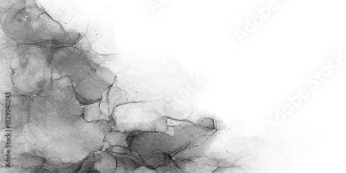 White abstract smoke isolated on black background texture flowing like water or a cloud explosion
