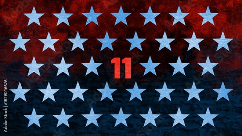 American Stars Tribute Background for Veterans Day