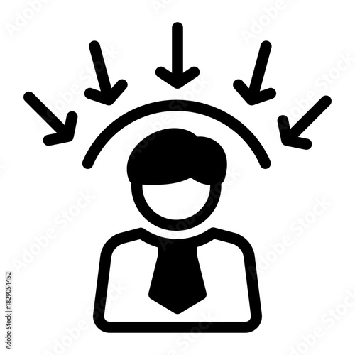 Customer Oriented Audience Focus Icon from Customer Assessment Collection (Mixed style)