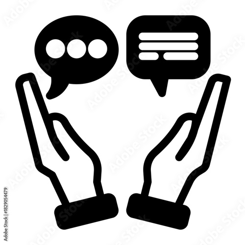 Consulting Discussion Support Forum Icon from Customer Assessment Collection (Mixed style)