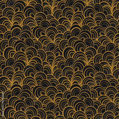 Seamless floral pattern based on traditional folk art ornaments. Colorful flowers on color background. Scandinavian style. Sweden nordic style. Vector illustration. Simple minimalistic pattern.