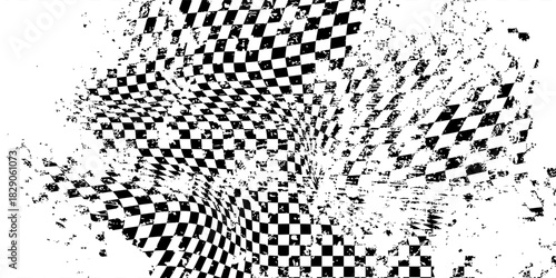 Checkered flag. Race background. Formula one start flag. Racing flag, race pattern. Banner seamless chessboard, checkerboard texture. Wide checker background.Eps10