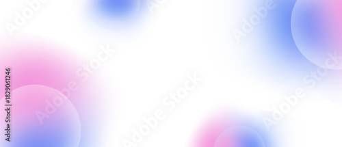 Soft Pastel Abstract Gradient Background with Grain Texture and Blurred Spheres