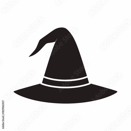 witch hat icon minimalist vector silhouette