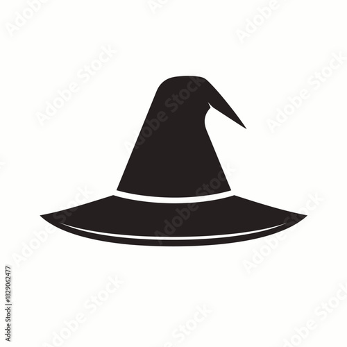 witch hat icon minimalist vector silhouette