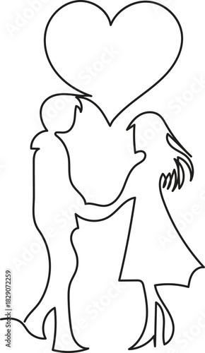 boy and girl lovely moment art