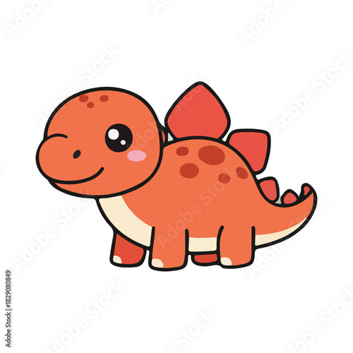 Cute Stegosaurus Cartoon