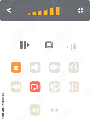 Volume icon set
