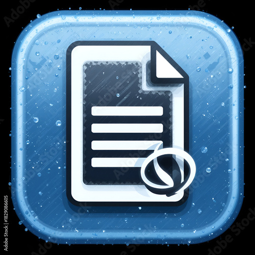 refresh document icon sign vector