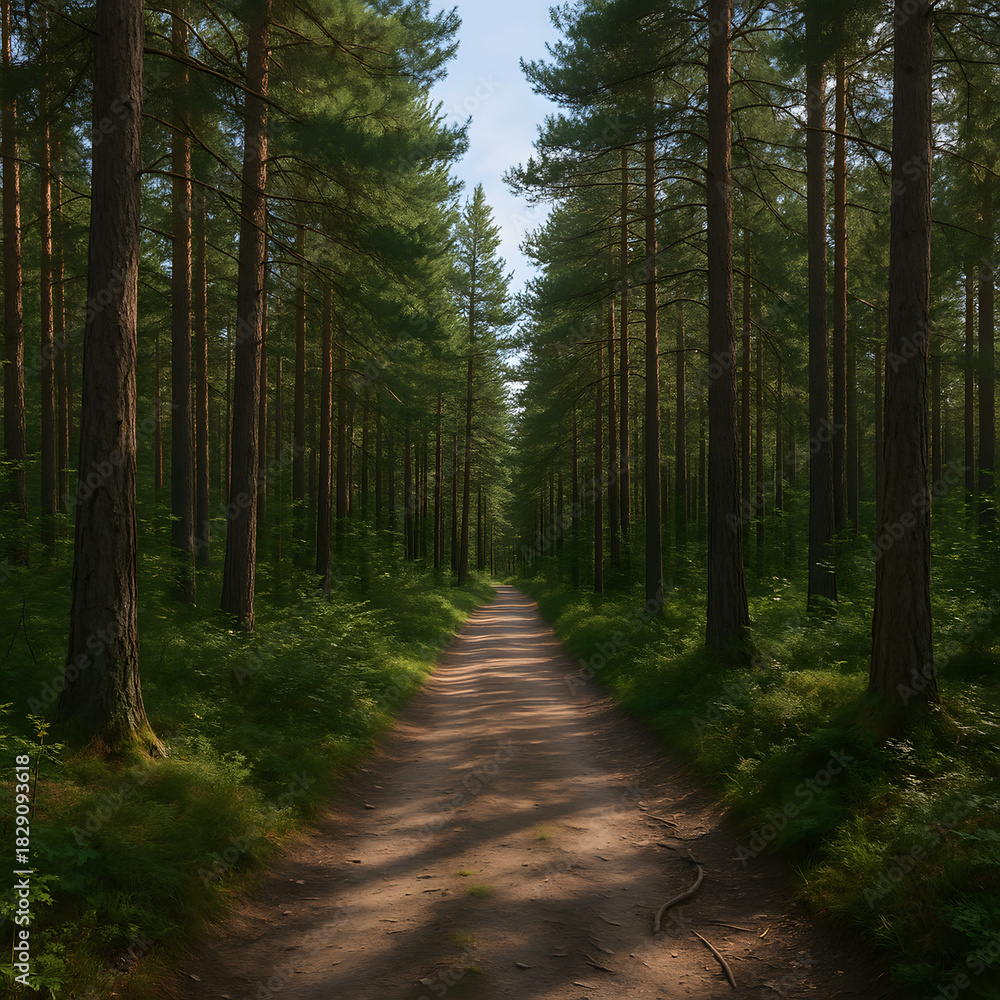 Fototapeta premium Pine forest trail