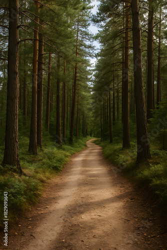 Pine forest trail