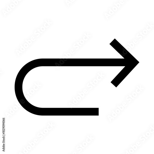 redo alt icon on white background