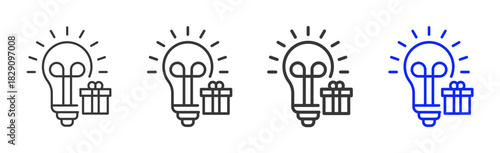 Aware Living icon set collection in creative outline style for states of mind featuring multiple thickness variations suitable for wellness meditation relaxation visual ai