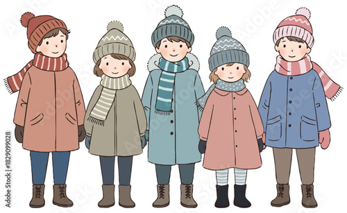 冬服の子どもたち01