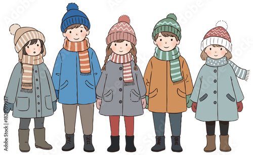 冬服の子どもたち02