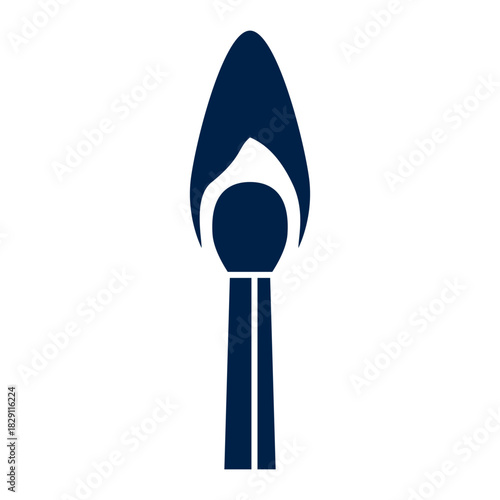 Matchstick vector illustration icon
