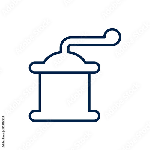 Pepper mill vector illustration icon