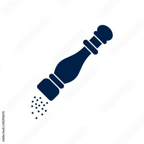 Pepper mill vector illustration icon