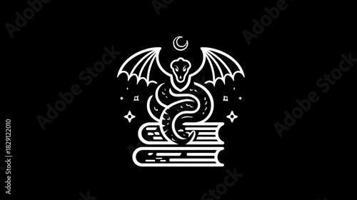 Black and white line art illustration of hands holding a heart-shaped gift box with a bow, symbolizing love, romance, and celebration.