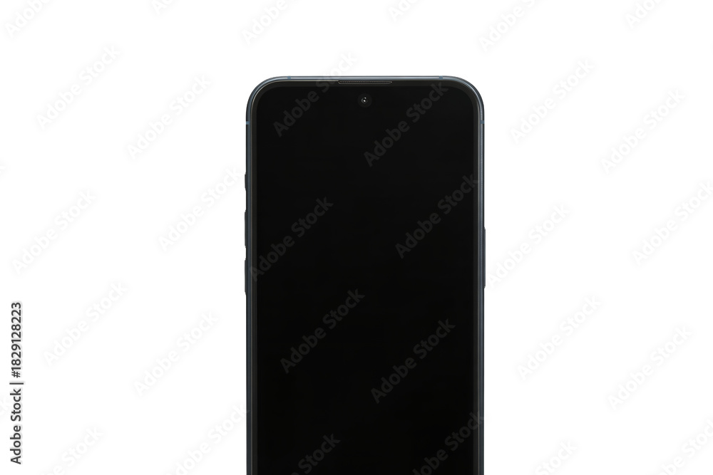 Naklejka premium Sleek mobile device with blank screen for your app or website, a modern communication tool ready for your creative needs and technology concepts