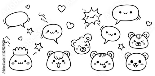 Hand drawn cute character design