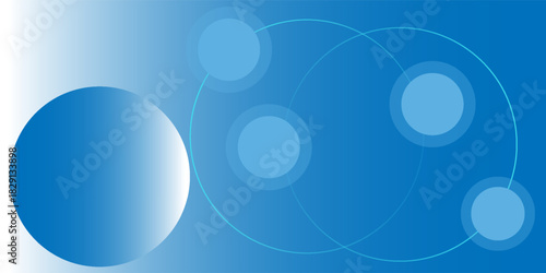 Light blue and white gradient background featuring floating bubble-like geometric circles. Soft  airy  and perfect for modern nice