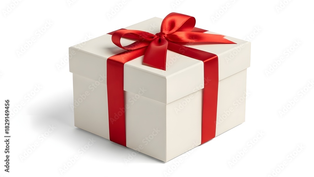 Fototapeta premium Gift Box on White Background