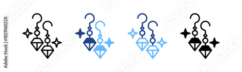 Earrings multiple icon