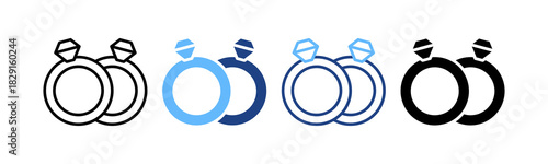 Rings multiple icon