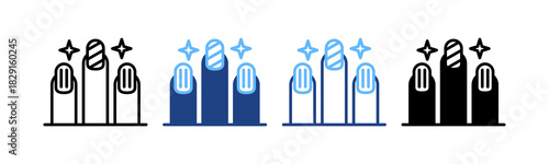 Nails multiple icon