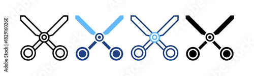 Scissors multiple icon