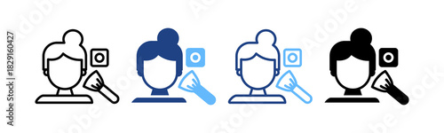 Blush Brush multiple icon