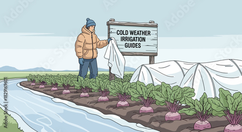 Protecting winter crops, cold weather irrigation practices with horticultural management