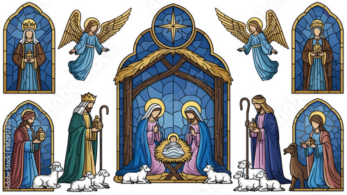 Complete Nativity Scene Set