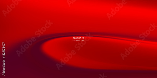 An abstract background features a gradient of red and dark red colors, creating a smooth, wave-like transition.