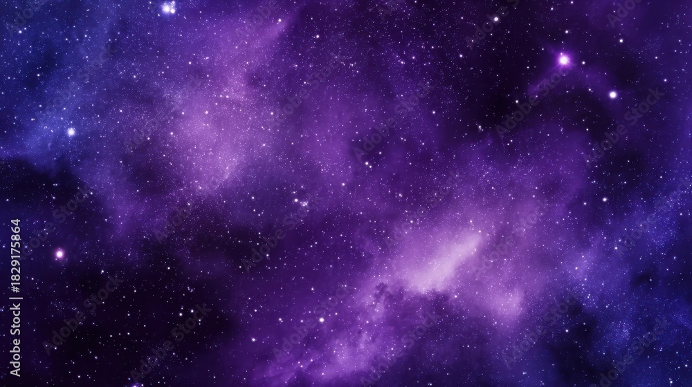Fototapeta premium Blue and Purple Galaxy Background Created with Generative AI Technology.