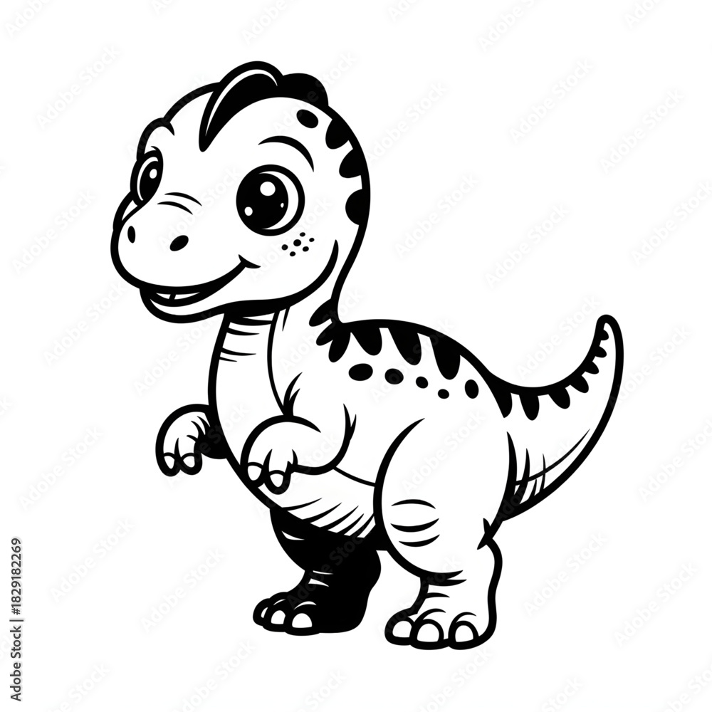 Fototapeta premium Cute dinosaur 