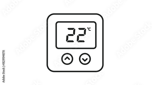 Achieve the Perfect Temperature with a Modern Thermostat Interface Ensuring Comfort and Energy Efficiency for Your Home or Office Space Today!, Generative AI.