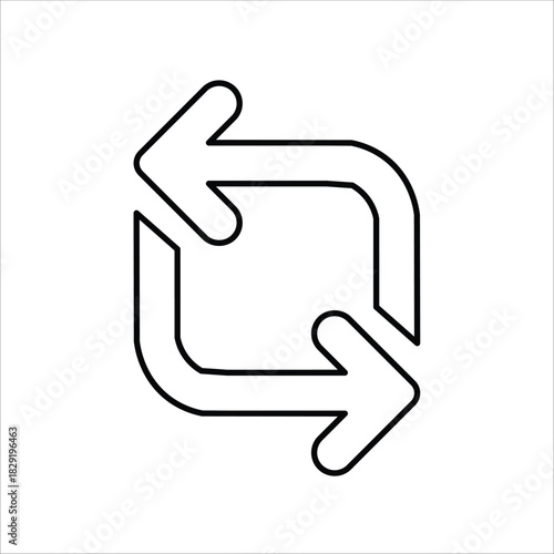 replace icons. simple line vector